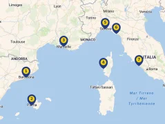 Mapa plavby