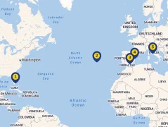 Mapa plavby