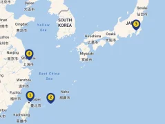 Mapa plavby
