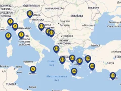 Mapa plavby