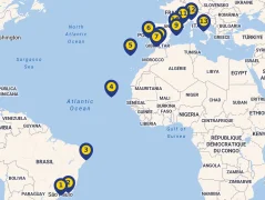 Mapa plavby