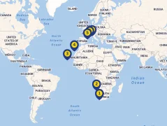Mapa plavby